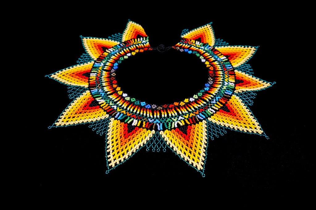 Beaded Medicine Jewelry, Indigenous Beaded Jewelry, Indigenous Beadwork, Tribal Jewelry, Native Beadwork, Indian, Embera chami Jewelry, Embera chami Beaded Jewelry, Ceremonial