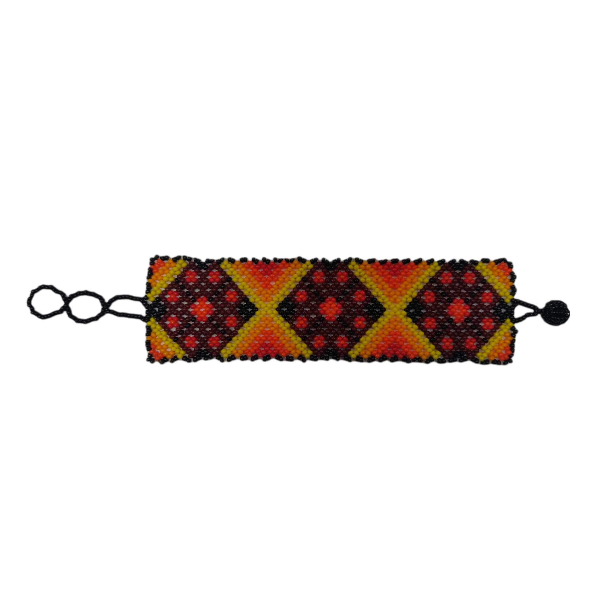 Cheapest Shamanic Native Ceremonial Belt Beaded by Loom, Ceremonial Belt -Multi color Putumayo Colombia