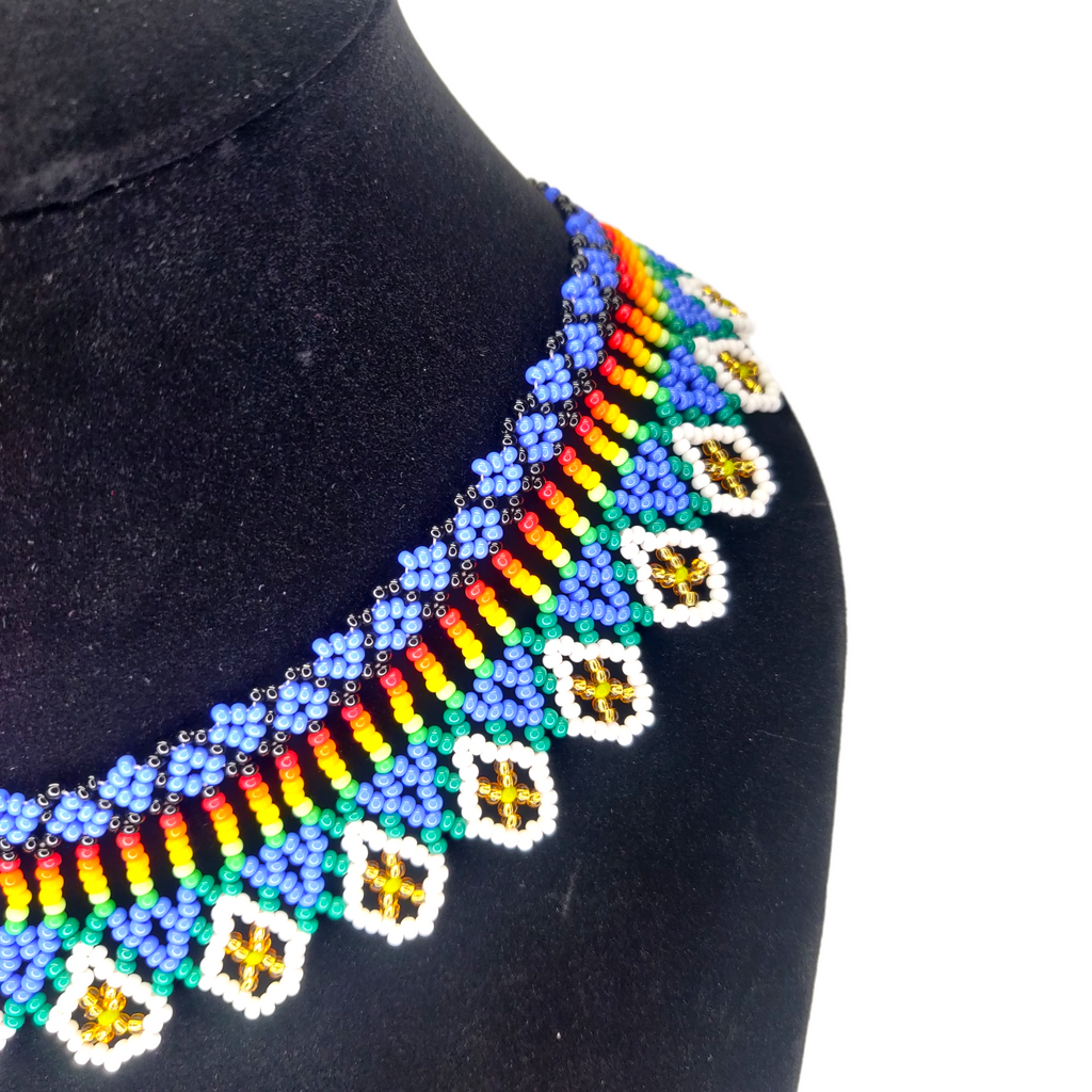 Indigenous beading, Shamanic Store, Embera Chami Tribe, psychedelic jewelry, ayahuasca jewelry, protection beads, Spiritual tools, spirituality, spirituality necklace, energy clearing tools.